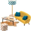 DJECO 37822A Puppenhaus Wohnzimmer