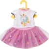 Dolly Moda Einhorn Shirt Mit Tutu 43cm
