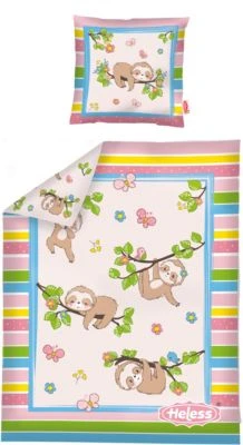 Heless Bettdecke "Faultier Flauschi" (44 X 34 Cm) Mit Kissen (16 X 16 Cm)