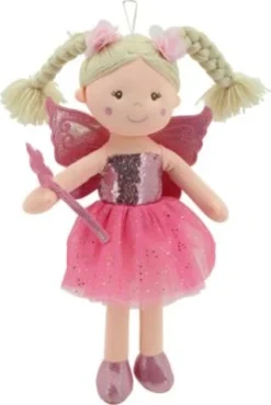 Sweety-Toys Sweety Toys 11803 Stoffpuppe Fee Plüschtier Prinzessin 45 Cm Pink