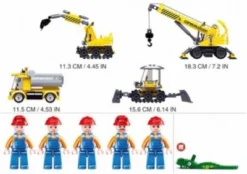 Sluban Baustellenfahrzeuge Set (463 Teile) -Spielzeugladen 15025412 05