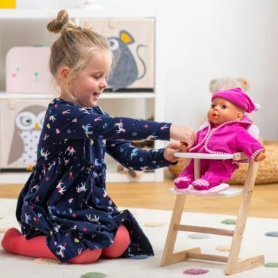 MyToys ORIGINALS Holz Puppenhochstuhl Mit Sitzkissen 2 MyToys ORIGINALS Holz Puppenhochstuhl Mit Sitzkissen – Bild 2