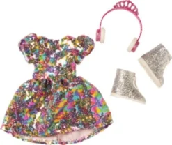 I'm A Girly I'm A Wow - Never Enough Glitter Box, Glitzer-Outfit Für 35 Cm Wow-Puppe