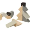 PLANTOYS Construction+Creativity Drehbare Holzklötze Bausteine
