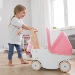 Howa Puppenwagen Aus Holz Mit Faltbarem Verdeck "Cozy Cactus" -Spielzeugladen 19570451 03