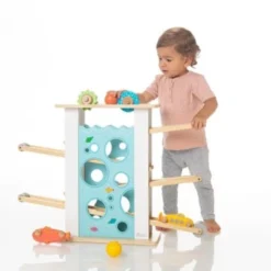 Howa Kugelbahn Aus Holz Mit 6 Rollelementen -Spielzeugladen 19570499 05