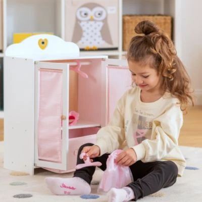 MyToys ORIGINALS Puppenschrank Rosa, 5 Tlg. 2 MyToys ORIGINALS Puppenschrank Rosa, 5 Tlg. – Bild 2