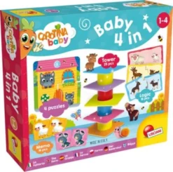 Lisciani Carotina Baby - 4-in-1 Spiel - Puzzlen Und Zuordnen