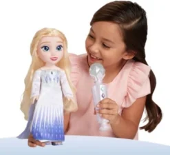 JAKKS PACIFIC Die Eiskönigin 2 - "Sing Mit Mir" Elsa Puppe 35 Cm, Inkl. Mikrofon Licht Und Sound -Spielzeugladen 20904746 04