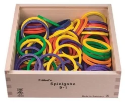 SINA®SPIELZEUG Holzspielzeug Fröbel Gabe 9-1 Ringe 60mm