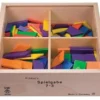 SINA®SPIELZEUG Holzspielzeug Fröbel Gabe 7-3 Rechtecke Trapez Parallelogramm 25mm