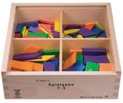 SINA®SPIELZEUG Holzspielzeug Fröbel Gabe 7-3 Rechtecke Trapez Parallelogramm 25mm