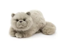 UNI-TOYS® Perserkatze, Liegend - Verschiedene Fellfarben - 31 Cm (Länge) - Plüsch-Katze - Plüschtier Kuscheltiere