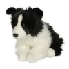 UNI-TOYS® Border Collie (schwarz-weiß), Sitzend - 26 Cm (Höhe) - Plüsch-Hund - Plüschtier Kuscheltiere