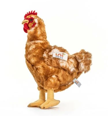 UNI-TOYS® Henne Braun, Stehend - 37 Cm (Höhe) - Plüsch-Vogel, Huhn - Plüschtier Kuscheltiere 1 UNI-TOYS® Henne Braun, Stehend - 37 Cm (Höhe) - Plüsch-Vogel, Huhn - Plüschtier Kuscheltiere