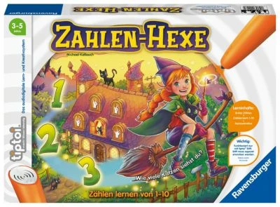 Ravensburger Tiptoi Spiel 00098 Zahlen-Hexe, Zählen Lernen Von 1-10 Für Kinder Ab 3 Jahren 1 Ravensburger Tiptoi Spiel 00098 Zahlen-Hexe, Zählen Lernen Von 1-10 Für Kinder Ab 3 Jahren