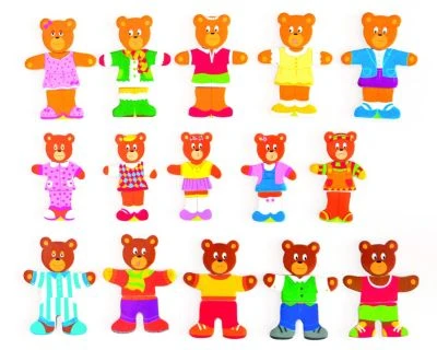 Woodyland Holzspielzeug Dress Up "Bär Familie" / Legespiel 2 Woodyland Holzspielzeug Dress Up "Bär Familie" / Legespiel – Bild 2