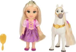 Disney Princess Petite Rapunzel & Maximus Abenteuerspielset, 15cm
