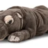 UNI-TOYS® Nilpferd, Liegend - 30 Cm (Länge) - Plüsch-Hippo, Flusspferd - Plüschtier Kuscheltiere