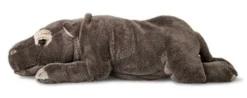 UNI-TOYS® Nilpferd, Liegend - 30 Cm (Länge) - Plüsch-Hippo, Flusspferd - Plüschtier Kuscheltiere -Spielzeugladen 24111071 03