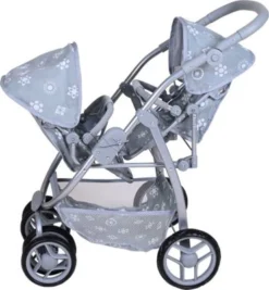 KNORRTOYS.COM Zwillingspuppenwagen Milo - Royal Grey 9 KNORRTOYS.COM Zwillingspuppenwagen Milo - Royal Grey -Spielzeugladen 24146997 04