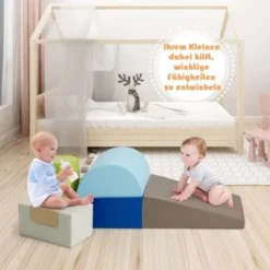 COSTWAY® Schaumstoffbausteine 6 Tlg. Softbausteine Bauklötze -Spielzeugladen 24304253 03