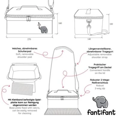 Fantifant Baustein-Tasche Für Kleine Klemmbausteine Z.B. Lego Tasche Mit Spielplatte 4 Fantifant Baustein-Tasche Für Kleine Klemmbausteine Z.B. Lego Tasche Mit Spielplatte – Bild 4