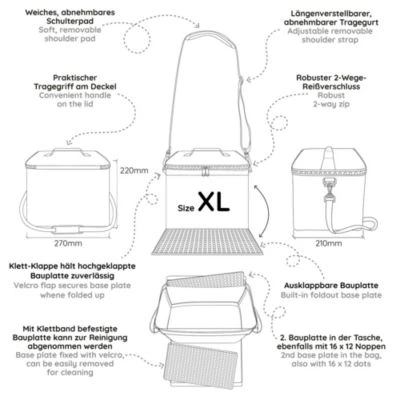 Fantifant Baustein-Tasche Für Große Klemmbausteine Z.B. Lego Duplo Tasche In L Oder XL 6 Fantifant Baustein-Tasche Für Große Klemmbausteine Z.B. Lego Duplo Tasche In L Oder XL – Bild 6