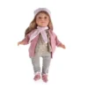 MONI Kinderpuppe 46 Cm Haare, Mütze, Bewegliche Arme Beine, Ab 3 Jahre Babypuppen