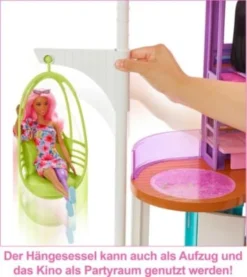 Barbie Malibu Ferien-Haus (klappbar), Puppenhaus Inkl. Möbel & Zubehör -Spielzeugladen 24798446 04