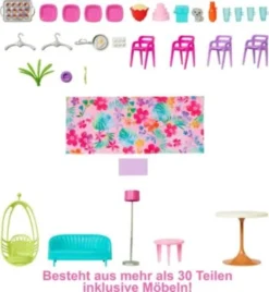 Barbie Malibu Ferien-Haus (klappbar), Puppenhaus Inkl. Möbel & Zubehör -Spielzeugladen 24798446 05