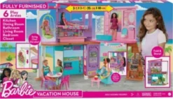 Barbie Malibu Ferien-Haus (klappbar), Puppenhaus Inkl. Möbel & Zubehör -Spielzeugladen 24798446 06