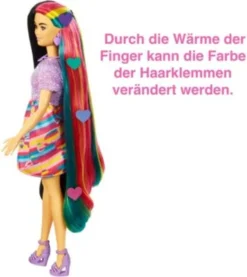 Barbie Totally Hair Puppe (schwarze/bunte Haare) Inkl. Styling-Zubehör 9 Barbie Totally Hair Puppe (schwarze/bunte Haare) Inkl. Styling-Zubehör -Spielzeugladen 24798462 04