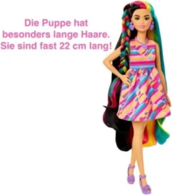 Barbie Totally Hair Puppe (schwarze/bunte Haare) Inkl. Styling-Zubehör 10 Barbie Totally Hair Puppe (schwarze/bunte Haare) Inkl. Styling-Zubehör -Spielzeugladen 24798462 05