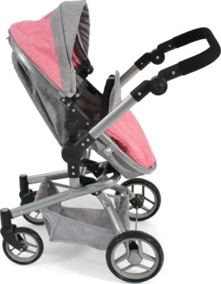 CHIC 2000 Kombi-Puppenwagen YOLO, Melange Pink 3 CHIC 2000 Kombi-Puppenwagen YOLO, Melange Pink – Bild 3