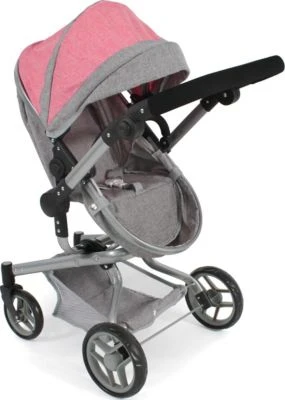 CHIC 2000 Kombi-Puppenwagen YOLO, Melange Pink 5 CHIC 2000 Kombi-Puppenwagen YOLO, Melange Pink – Bild 5