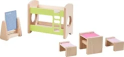 HABA 303836 Little Friends Puppenhaus-Möbel Kinderzimmer Für Geschwister