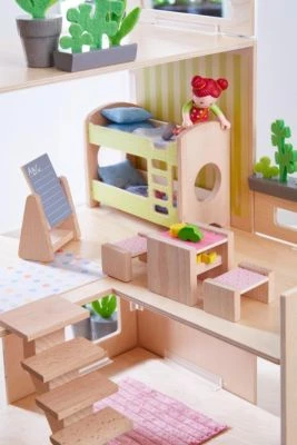 HABA 303836 Little Friends Puppenhaus-Möbel Kinderzimmer Für Geschwister 2 HABA 303836 Little Friends Puppenhaus-Möbel Kinderzimmer Für Geschwister – Bild 2