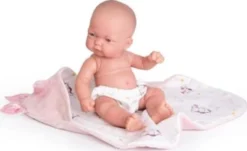 JUAN ANTONIO Munecas Babypuppe Pitu Mit Einhornkopf Decke, 26 Cm