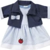 Emil Schwenk Sommerkleid + Jeansjacke, Gr. 43 (für Puppen 42-45 Cm)