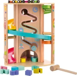 JOHN Kugelbahn Rolli Multifunktion Holz