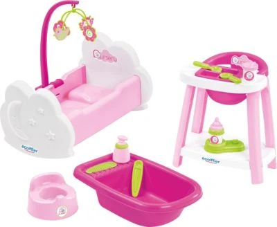 ECOIFFIER écoiffier 3 In 1 Puppenpflege-Set 2 ECOIFFIER écoiffier 3 In 1 Puppenpflege-Set – Bild 2