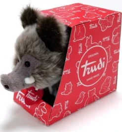 Trudi Trudini Plüschtier Wildschwein Ca 17cm (Größe XS), Super Flauschig, Detailgenau Mit Hochwertigen Materialien (51283)
