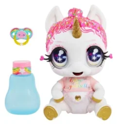 Glitter Babyz Unicorn Doll- White Rainbow (Lunita Sky)