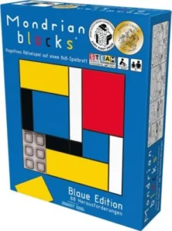 Asmodee Brettspiel Mondrian Blocks Blaue Edition -Spielzeugladen 25977940 03