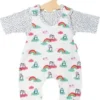 Heless Puppen-Strampler Mit T-Shirt Pinguin Pünktchen, Gr. 28-35 Cm