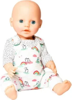 Heless Puppen-Strampler Mit T-Shirt Pinguin Pünktchen, Gr. 28-35 Cm -Spielzeugladen 26070502 04