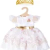 Heless Puppen-Prinzessinnenkleid Kirschblüte Mit Goldener Krone, Gr. 35-45