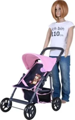 KNORRTOYS.COM Puppenbuggy Liba - Navy Pink Bear -Spielzeugladen 26106735 03