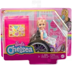 Barbie Chelsea-Puppe (blond) Und Rollstuhl. Spielzeug Für Kinder Ab 3 Jahren -Spielzeugladen 26406524 06